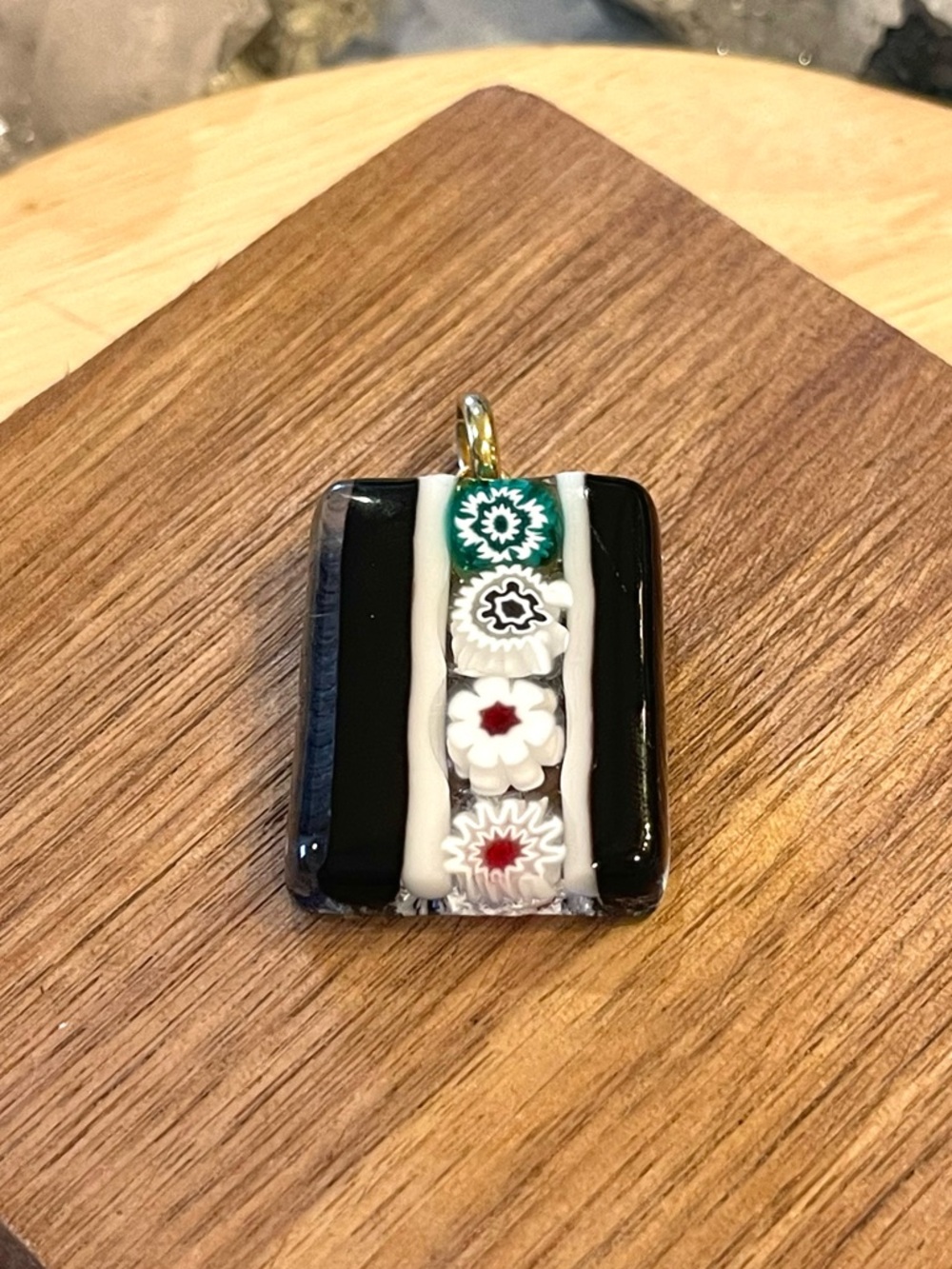 🌑Murano Millefiori Glass Pendant Made in Italy🌑